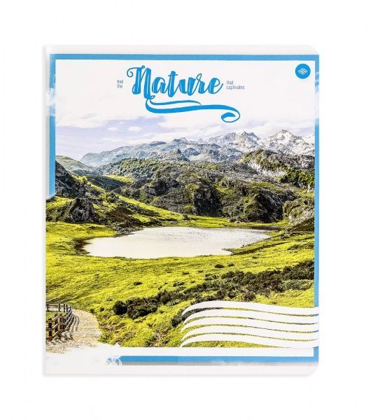 Комплект тетрадей Атмосферная природа 24 листа в клетку 20 шт. Поділля