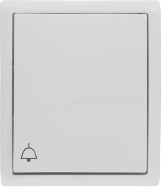 Кнопка звонка Simon Aquarius без подсветки 10 А 250В белый AQD1/11