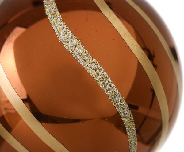 Шар новогодний орнамент d 80 мм в ассортименте .0182