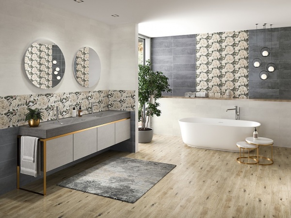 Плитка Cersanit Грація Грей сатін 20x60 