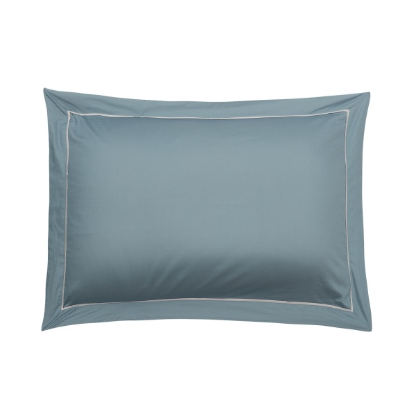 Комплект постільної білизни Solid сімейний сіро-блакитний La Nuit 