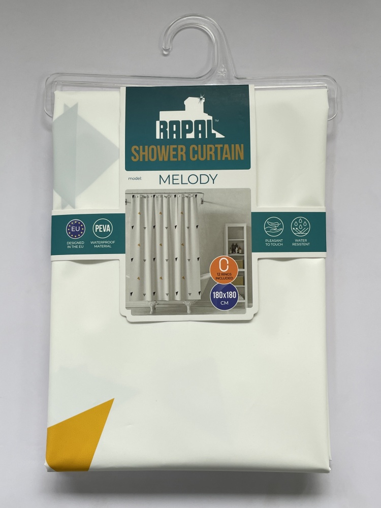 Шторка для ванны Rapal Melody 180х180 см