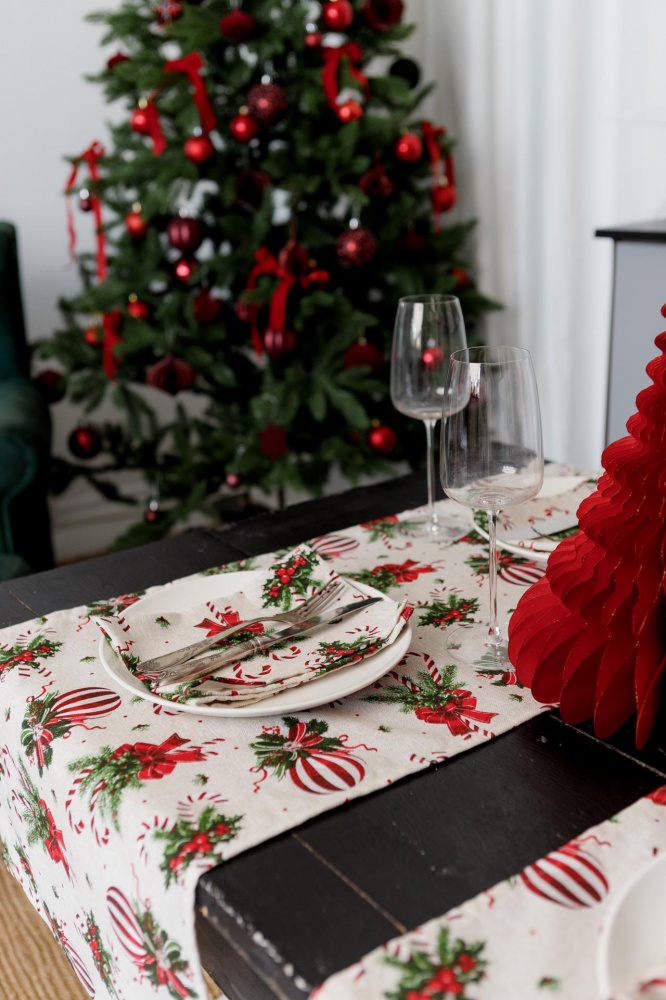 Раннер STRIPE BALLS 40x136 см Прованс