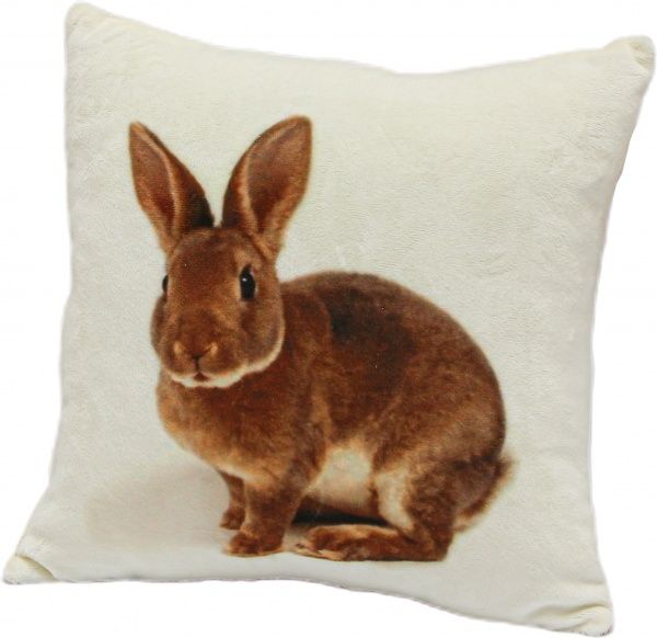 Подушка декоративная Зайчонок 28x28 см разноцветный Анна 
