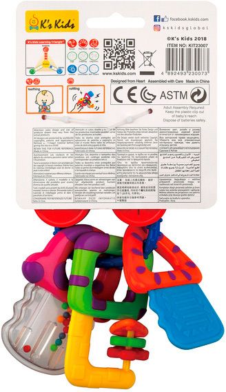 Погремушка K`s Kids Ключики со световыми эффектами KIT23007