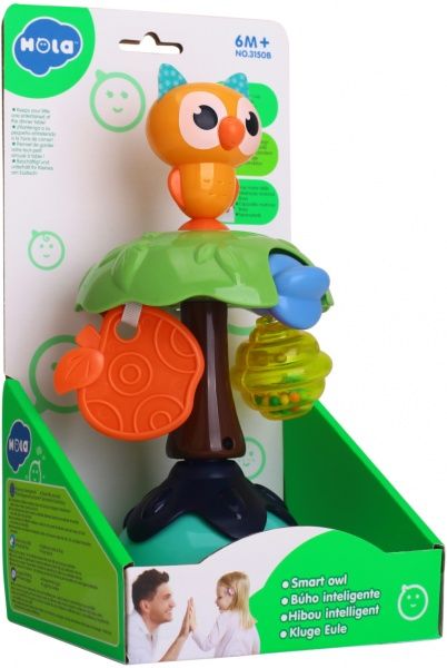 Игрушка-погремушка Hola Сова с присоской 3150B