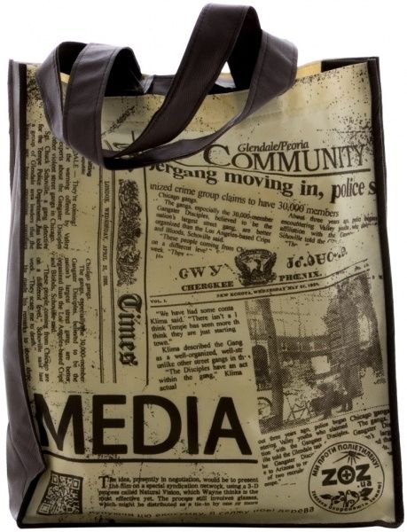 Екосумка ZOZ Медіа бежевий 