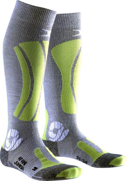 Шкарпетки X-Socks APANI® SOCKS WINTERSPORTS JR AP-WS03W21J-B064 р.27-30 сіро-жовтий