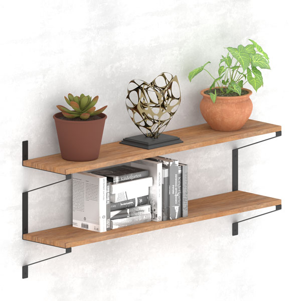 Кронштейн для полиць Valore Трикутник подвійний Loft SB-DT-21