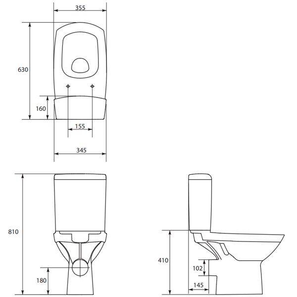 Компакт Cersanit Carina 70 011 UWG-KO-53-CA011-1-3