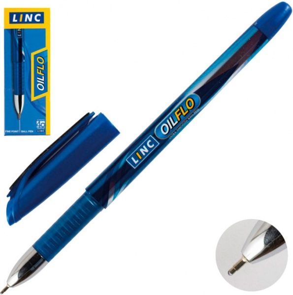 Ручка LINC Oilflo 0,7 мм синяя 