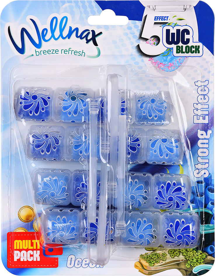 Туалетный блок Wellnax Океан 4х50 г BLK-403