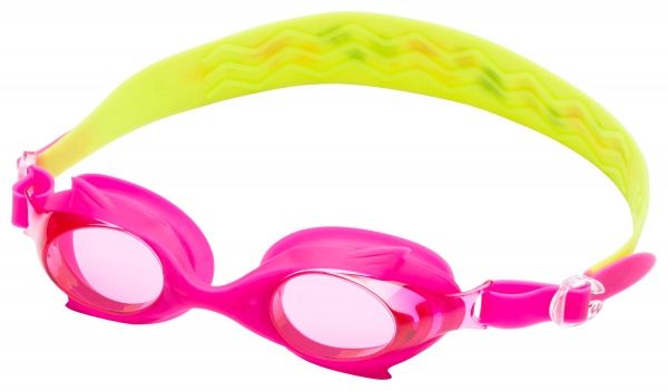 Очки для плавания TECNOPRO SHARK PRO KIDS X 289399-901391 one size розово-зеленый