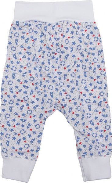 Ползунки детские Фламинго флаг р.74 белыйсиний 682-108-4 