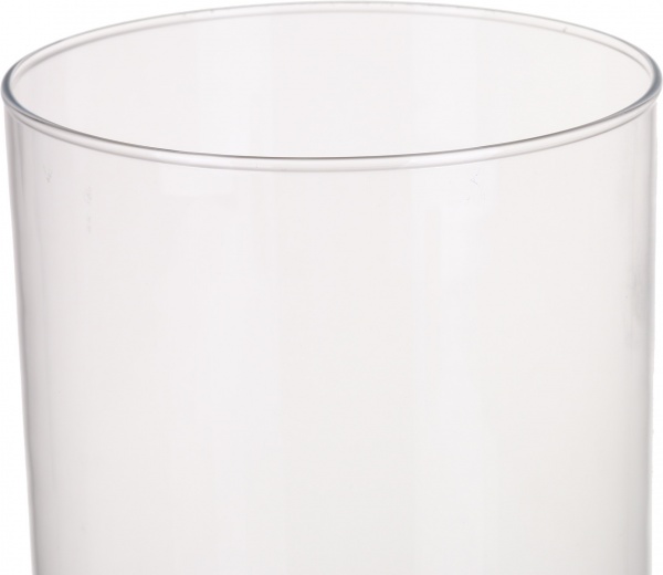 Ваза стеклянная Теамо цилиндр узкий снизу 35 см прозрачный 