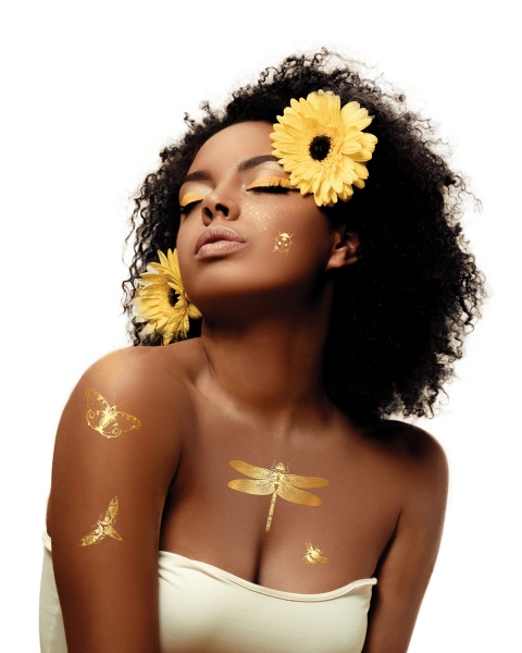 Тату временное TATTon.me Gold Dragonfly Set