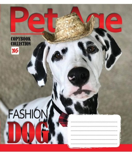 Комплект зошитів Pet Age 36 аркушів в клітинку 15 шт. YES