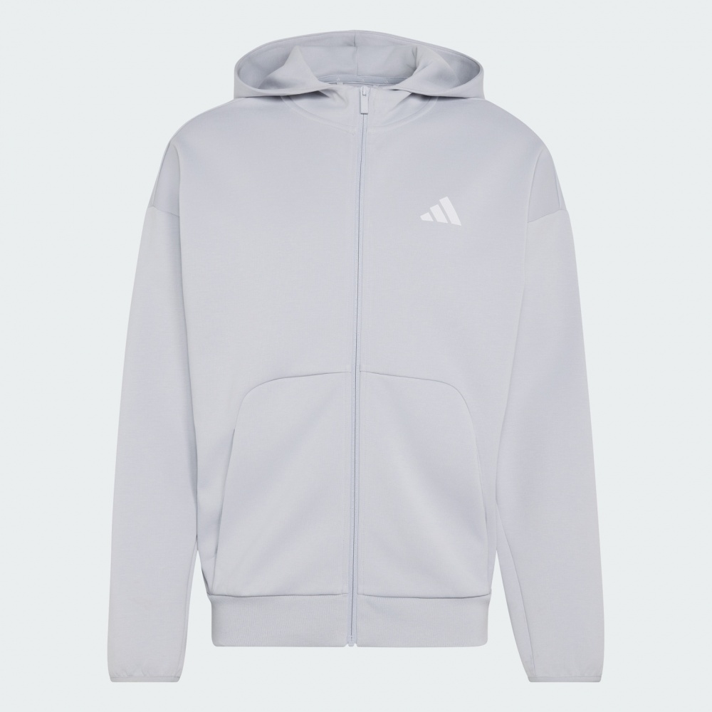 Джемпер Adidas M FI SL FZ HALSIL KD7662 р.L блакитний