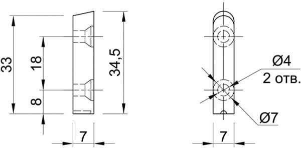 Гачок меблевий Ferro Fiori M 6020 нікель 46828