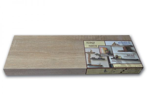 Полка Inteo Лайн смарт 1000x200 мм дуб сонома 