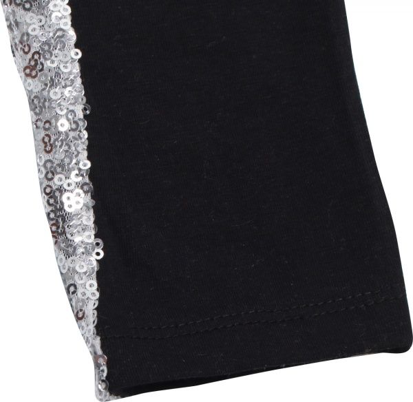 Легінси ALG для дівчаток 720763 р.134 чорний із срібним 