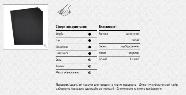 Наждачная бумага Klingspor PS 8 A P2500 1 шт.