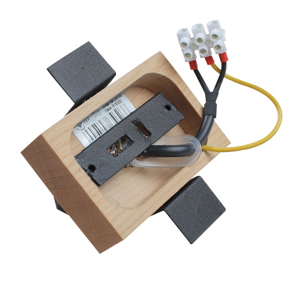 Подвес Светкомплект Wooden SP 1620 1x40 Вт E27 черный матовый 