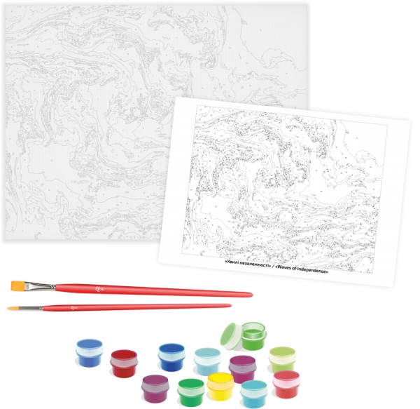 Картина по номерам Волны независимости 35x45 см Rosa Start 