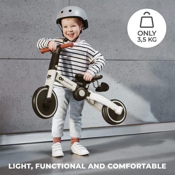 Велосипед детский Kinderkraft 3 в 1 4TRIKE Silver Grey серый KR4TRI22GRY0000 