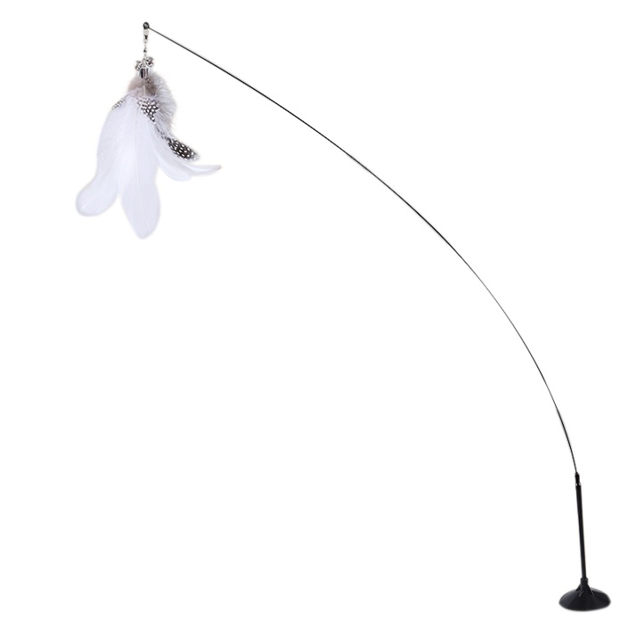 Іграшка для котів DGT-PETS Дражнилка Пір’ячко на присосці KR-12227