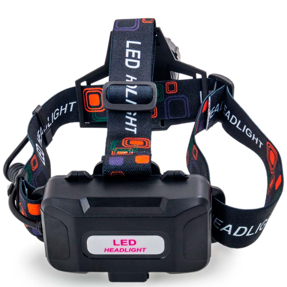 Фонарь налобный Quantum QM-FL4050 Hunter 10W LED c Type-C+Li-ion18650/2*2600mAh 1200 Lm [019] Black QM-FL4050-18650/2600