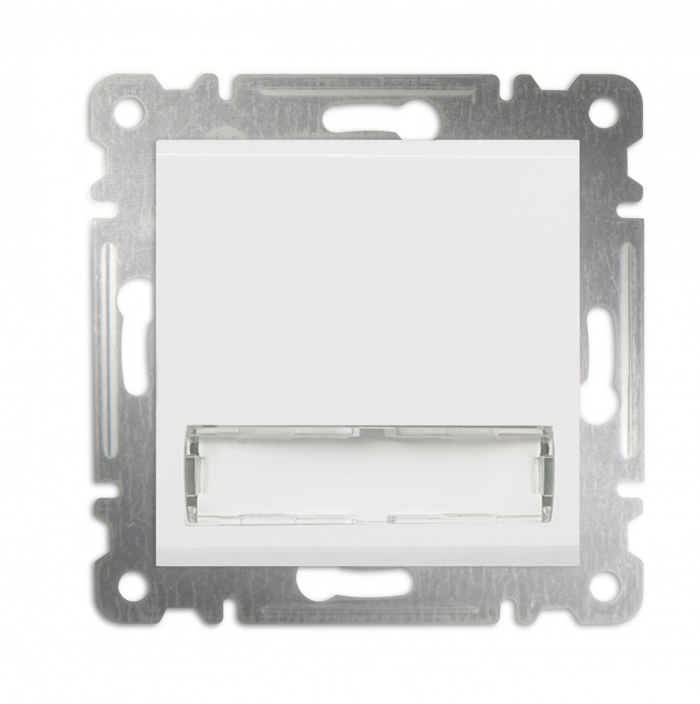 Кнопка дзвінка Makel Karea із вкладишем з підсвіткою білий 57001030