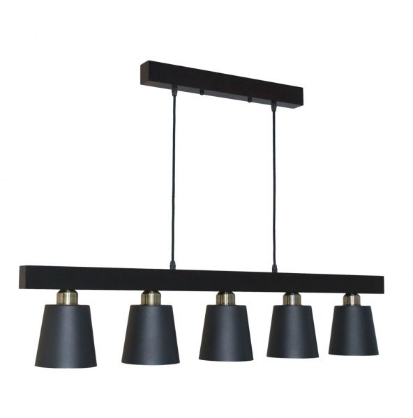 Підвіс Геотон Крона СТ180-5 5x60 Вт E27 венге 48741 