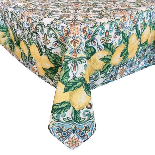 Скатерть гобелен Lemon 135x180 см Прованс 