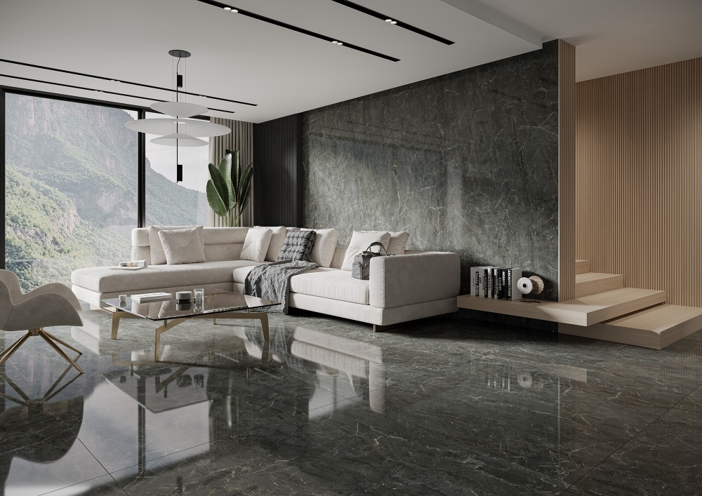 Плитка Ceramika Paradyz U125 graphite rekt pol 59,8X59,8 см