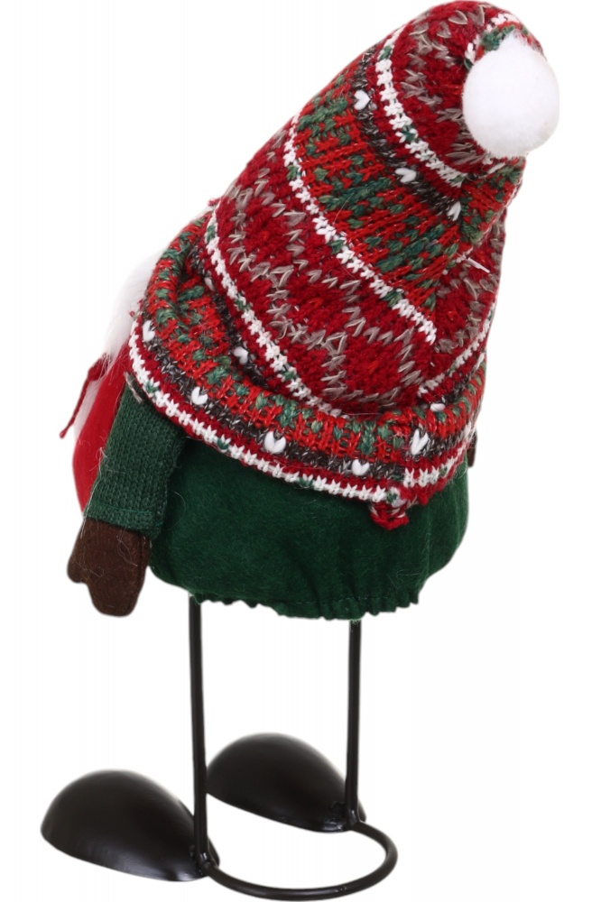 Декорація новорічна Гном на металевій основі в асортименті YM59204 42 см