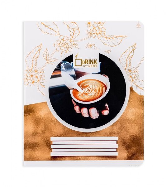 Комплект зошитів Ранкова кава 60 аркушів у клітинку 10 шт. Поділля