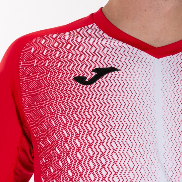 Футболка Joma SUPERNOVA T-SHIRT RED-WHITE S/S 101284.602 р.S червоний