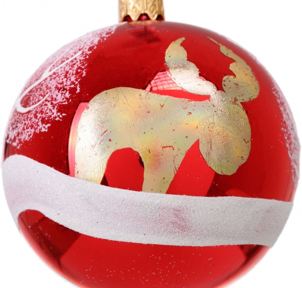 Шар новогодний мульти d 80 мм в ассортименте