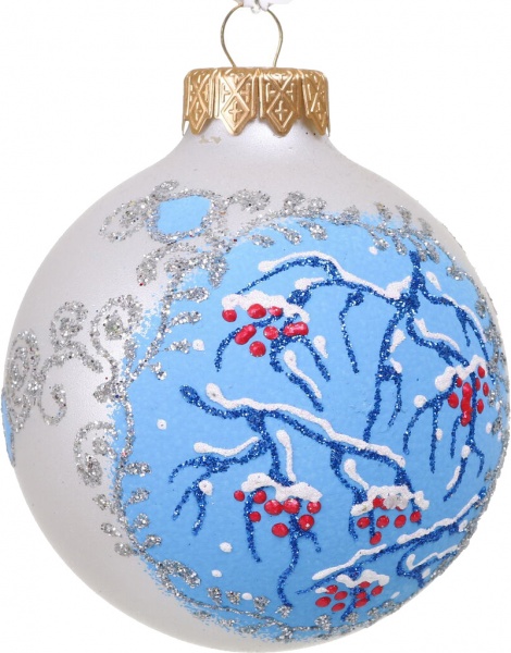 Куля новорічна Декор-престиж d 80 мм в асортименті