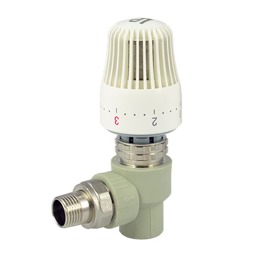 Кран радіаторний FADO S.r.l з термоголовкою кутовий 20x1/2