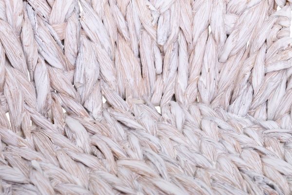 Корзинка плетеная с ручками 33х8 см серый