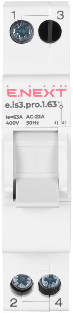 Вимикач E.NEXT e.is3.pro.1.63 p008013