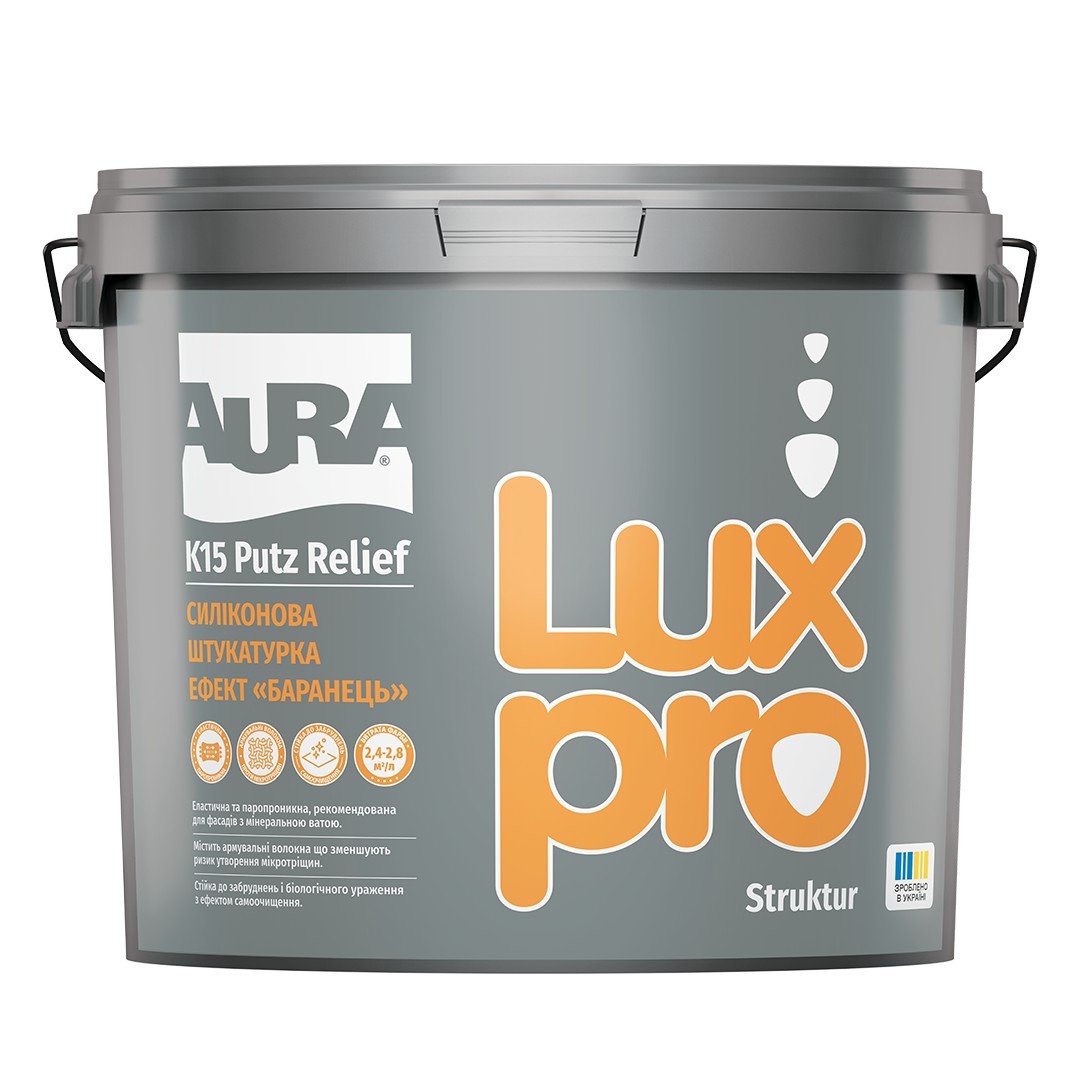Декоративна штукатурка баранець Aura® Luxpro K15 Putz Relief 25 кг — фото 1