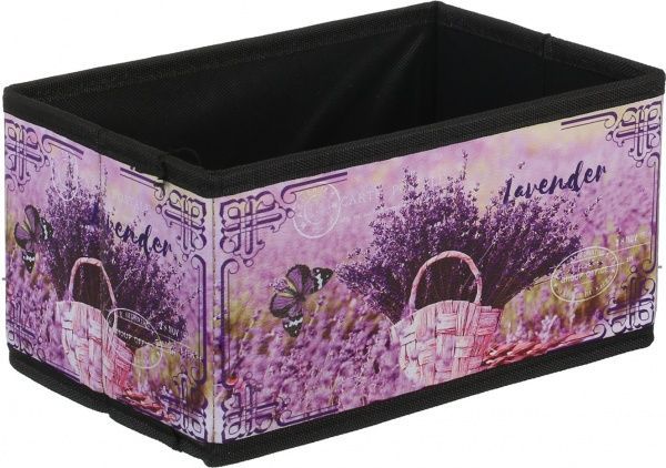 Коробка складна Лаванда в кошику 30х19,5х14 см