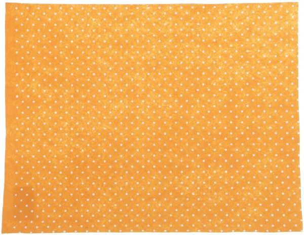 Фетр с принтом Горох оранжевый, 165085 1 мм, 33х42,5 см