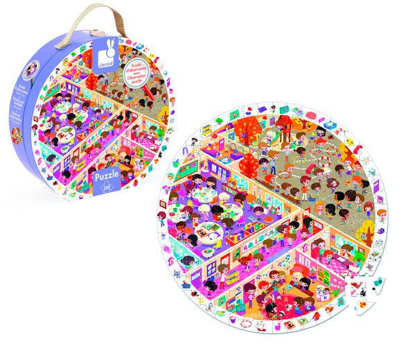 Пазлы Janod Школа 208 элементов