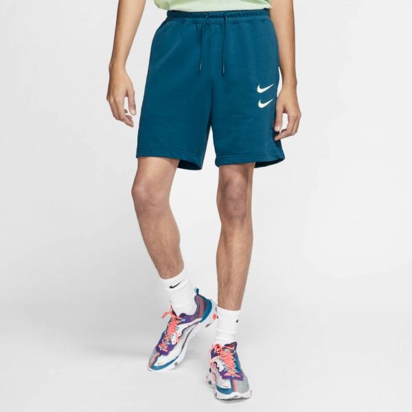 Шорты Nike M NSW SWOOSH SHORT FT CJ4882-499 р. L синий