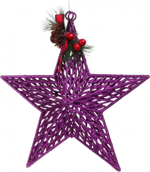 Ялинкова іграшка Зірка 23 см E09013P 