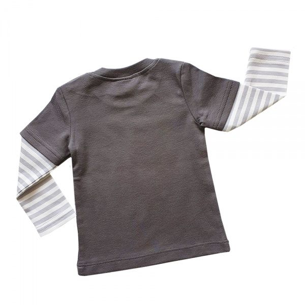 Футболка для мальчиков для мальчиков Colibri р.74 серый B4072 